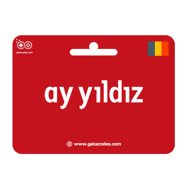 Ay Yıldız Gift Card Belgium for mobile top-up and international calling
