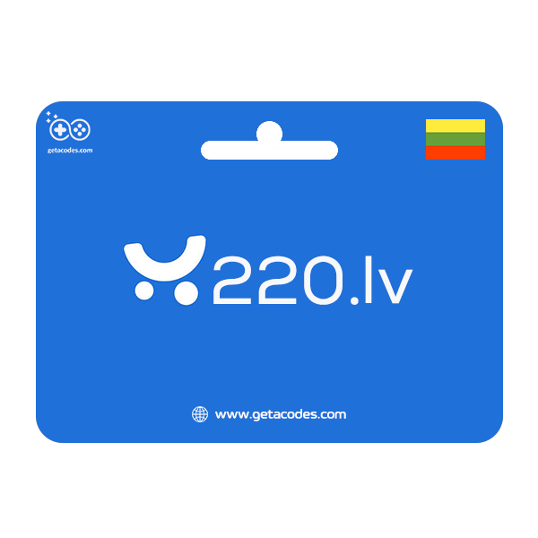 220.LV Lithuania digital gift card for secure online shopping