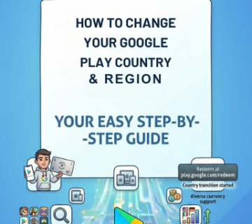 Change Google Play Store country and switch region step by step guide