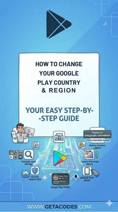 Change Google Play Store country and switch region step by step guide
