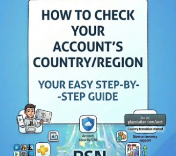 Check PlayStation account region and country settings guide