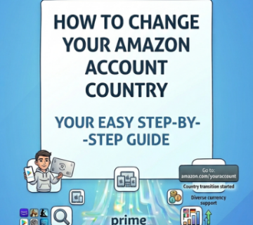Change Amazon account country and switch region step by step guide