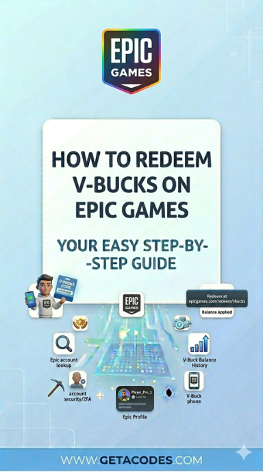 How to redeem V Bucks on Epic Games step by step using V Bucks code
