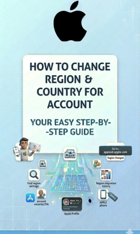 How to change Apple ID region and country step by step