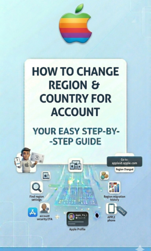 How to change Apple ID region and country step by step