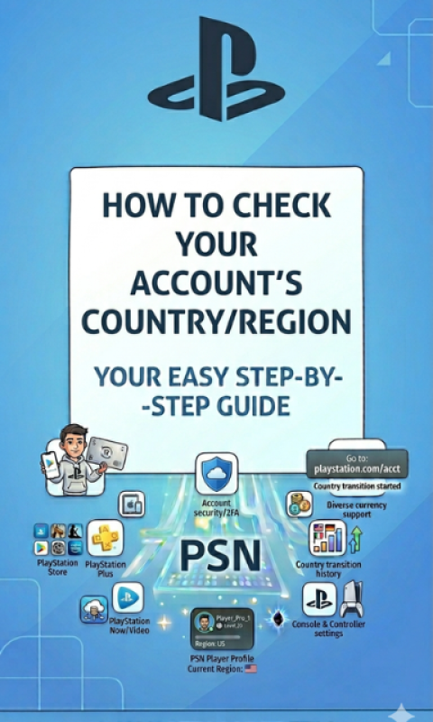 Check PlayStation account region and country settings guide