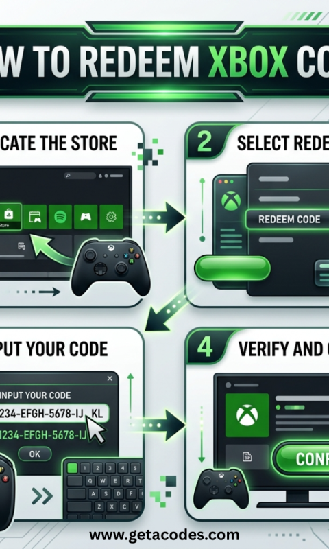 Redeem Xbox code step by step on console, PC, and mobile devices